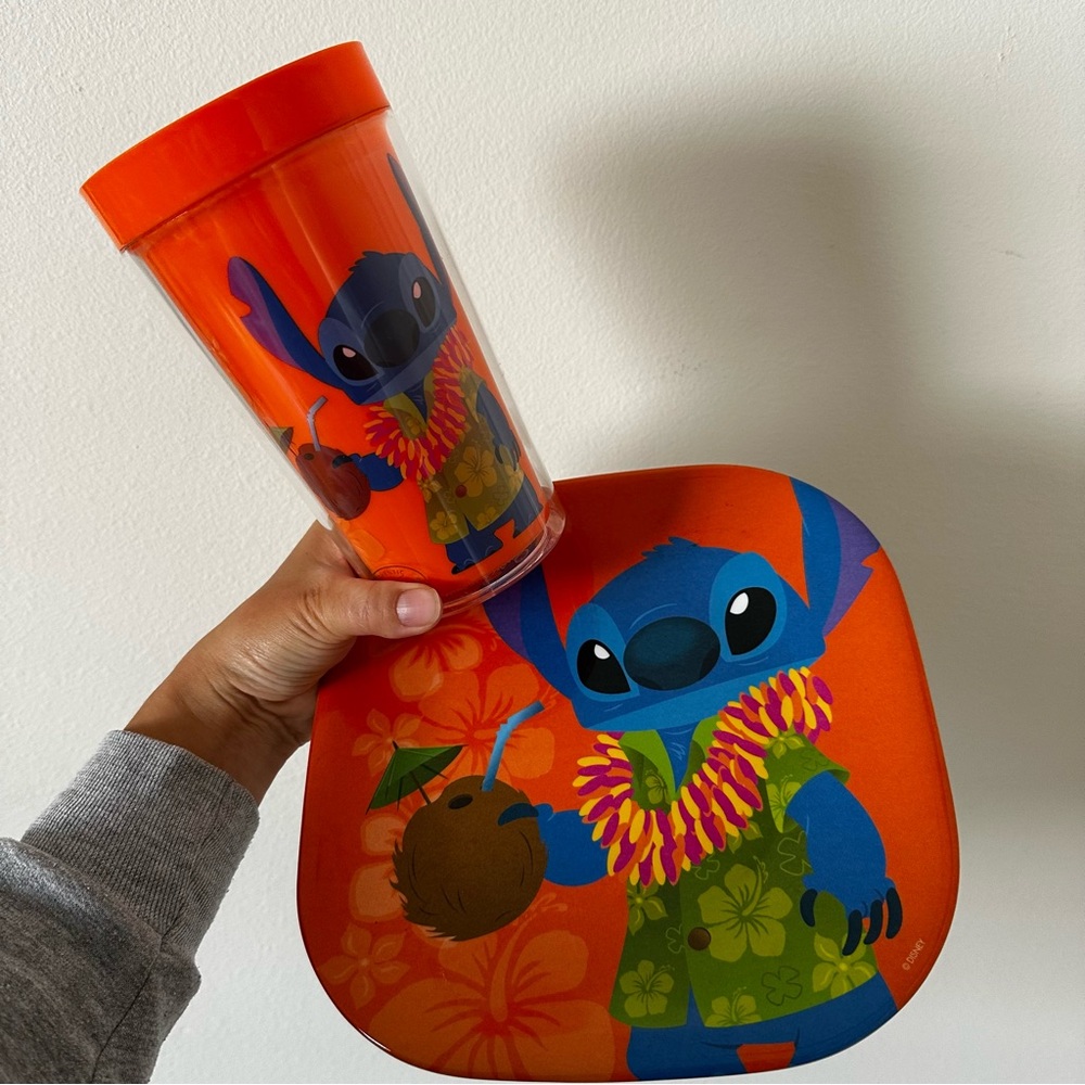 Lilo & Stitch plate and cup set